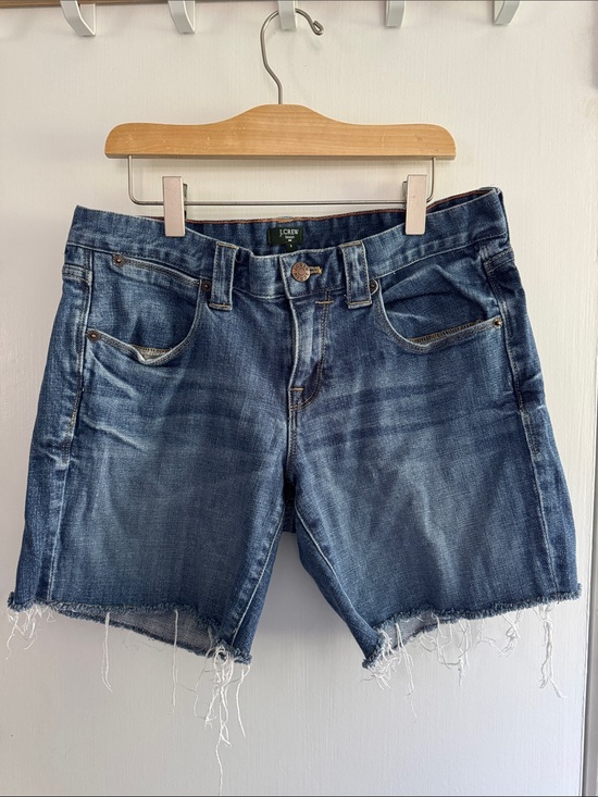 J. Crew Pants - J. Crew Distressed Denim Cutoff Shorts - Medium Blue